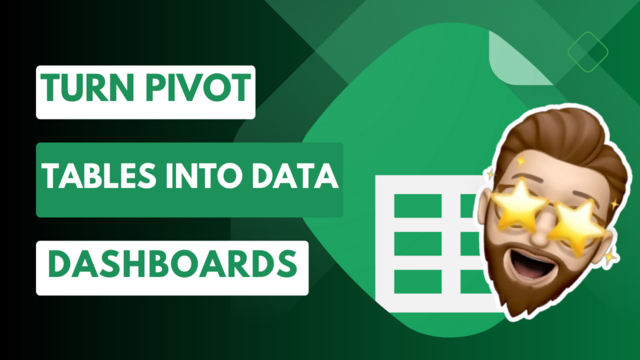 YouTube Thumbnail image highlighting the Google Sheets logo with the caption "Turn Pivot Tables into Data Dashboards"
