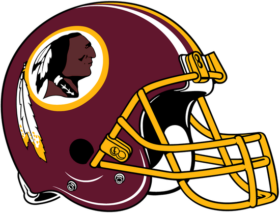 Washington Redskins helmet design used from 1978 until 2019