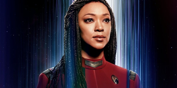 Sonequa Martin-Green as Captain Michael Burnham from Star Trek Discovery