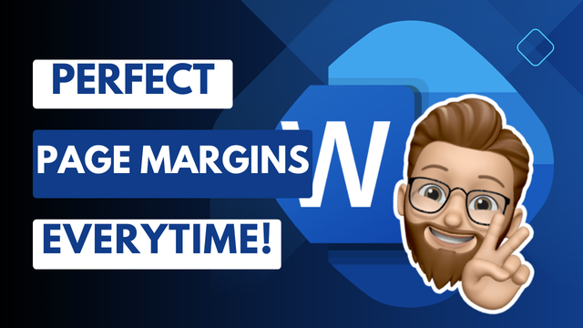 YouTube thumbnail image featuring the Word logo with the caption "Perfect Page Margins Everytime!"