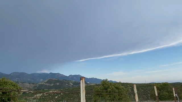 Dark clouds over the Santa Ynez
Mountains 
Panning right to left 