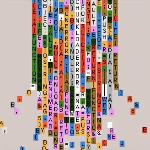 Colorful numbers and letters and what not by Talia Cotton