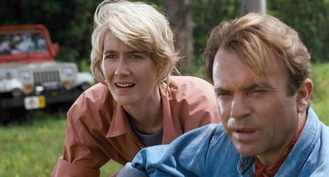 Laura Dern and Sam Neill