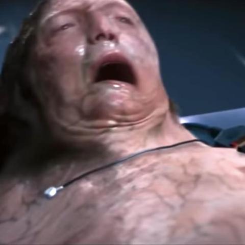 Senator Kelly turning into liquid in X-Men